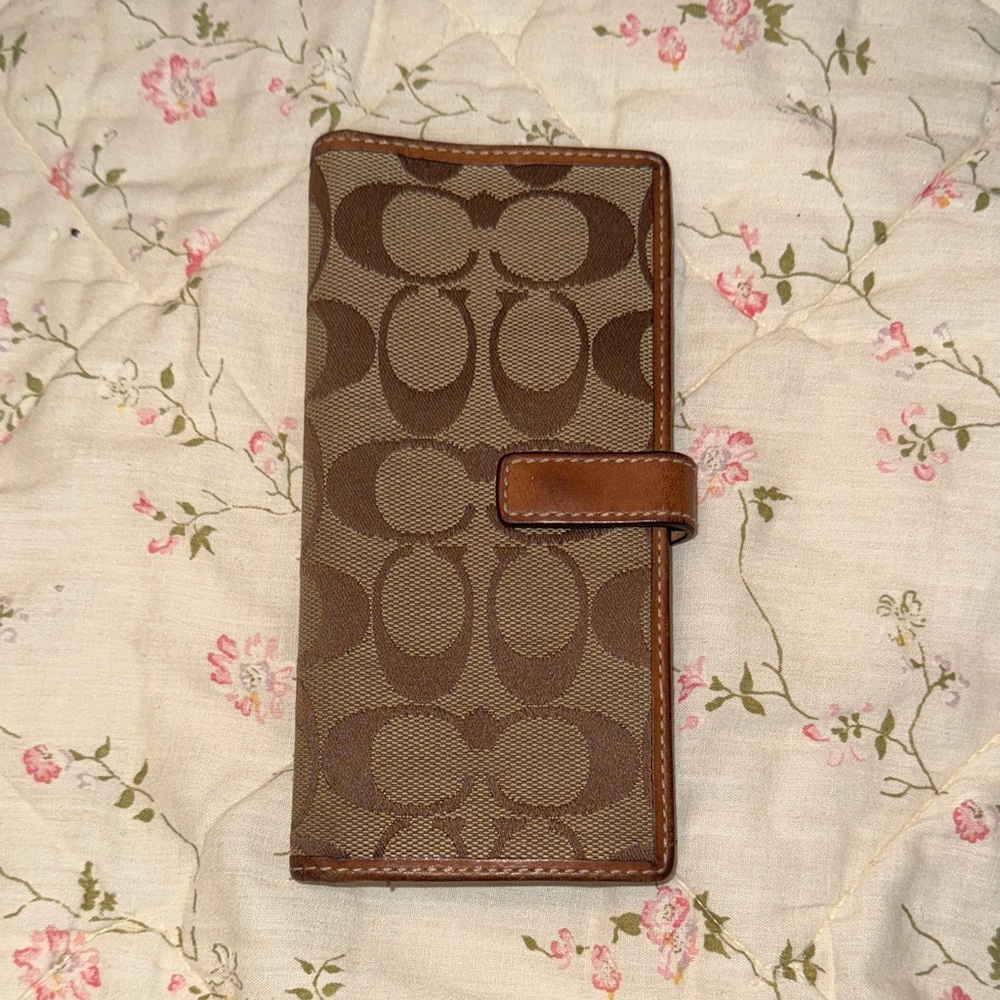 Coach Brown Monogram Wallet
